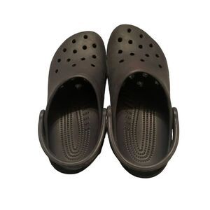 Crocs Unisex Dark Slip-On Perforated Flat Casual Clogs Size 6(M) 8(W)